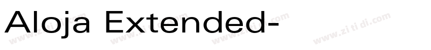 Aloja Extended字体转换